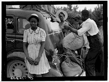 Migrant work, of course, remains one of the most common forms of work. Here, African-Americans begin the journey from Florida to New Jersey to pick cranberries (1940). Their counterparts today might be found everywhere from the agricultural fields of California to construction sites along the shores of the Persian Gulf